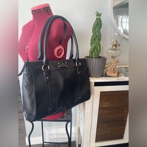 Kate Spade Black Pebbled Leather Tote